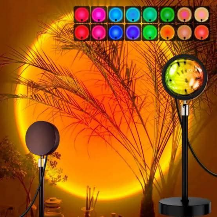 Sunset Projection Lamp Adjustable Aesthetic Room Light