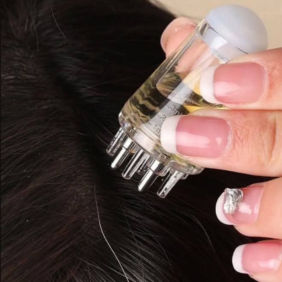 Oil Applicator & Scalp Massager – Anti Hair Fall & Relaxation Brush