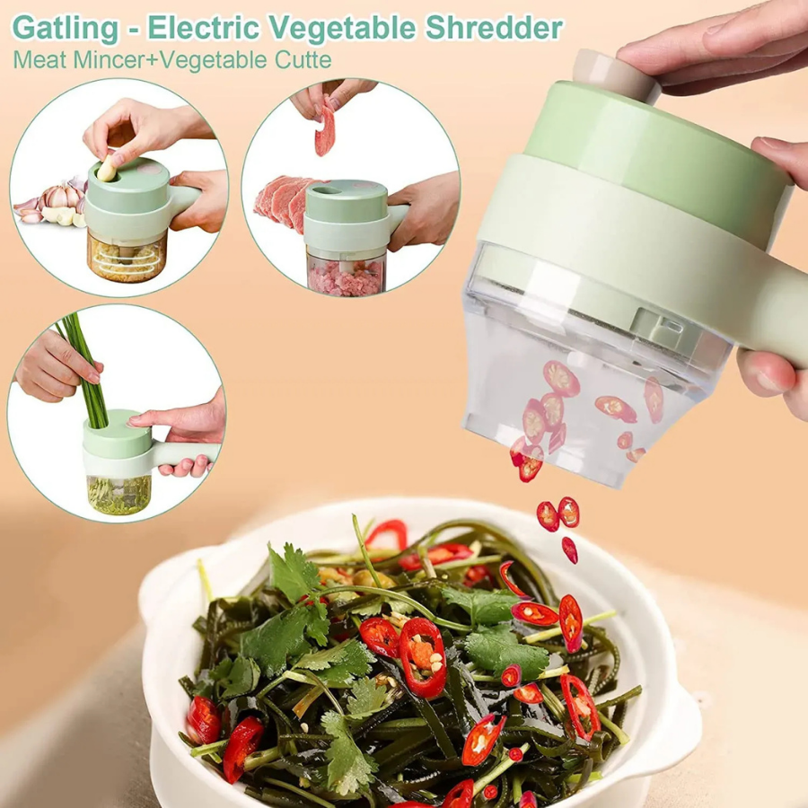 Gatling Food Chopper – Rechargeable Kitchen Chopper & Grinder
