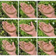 Traditional Kundan-Style Necklace Set – Ethnic Red & Green Stones Jewelry