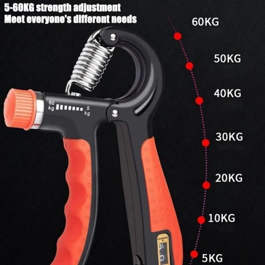 Adjustable Power Hand Grip Strengthener with Counter – 5kg-60kg