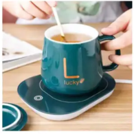 Electric Heating Coffee Mug Set Ceramic Cup with Heater