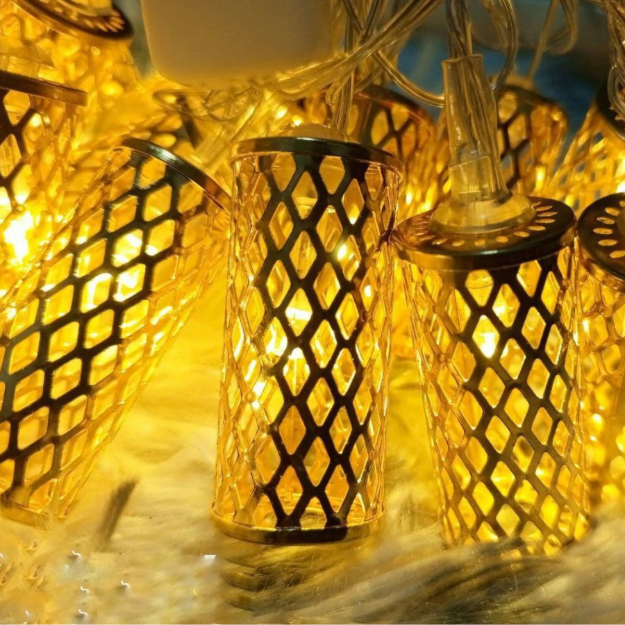 Premium Metal Leaf Fairy Light Golden Decor