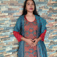 Elegant Cotton Embroidery Dress