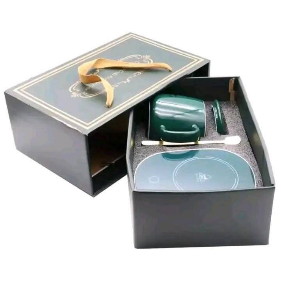 Electric Heating Coffee Mug Set Ceramic Cup with Heater