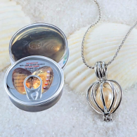 Love Pearl Locket Gift Set – Necklace, Ring, Earrings with Real Pearl