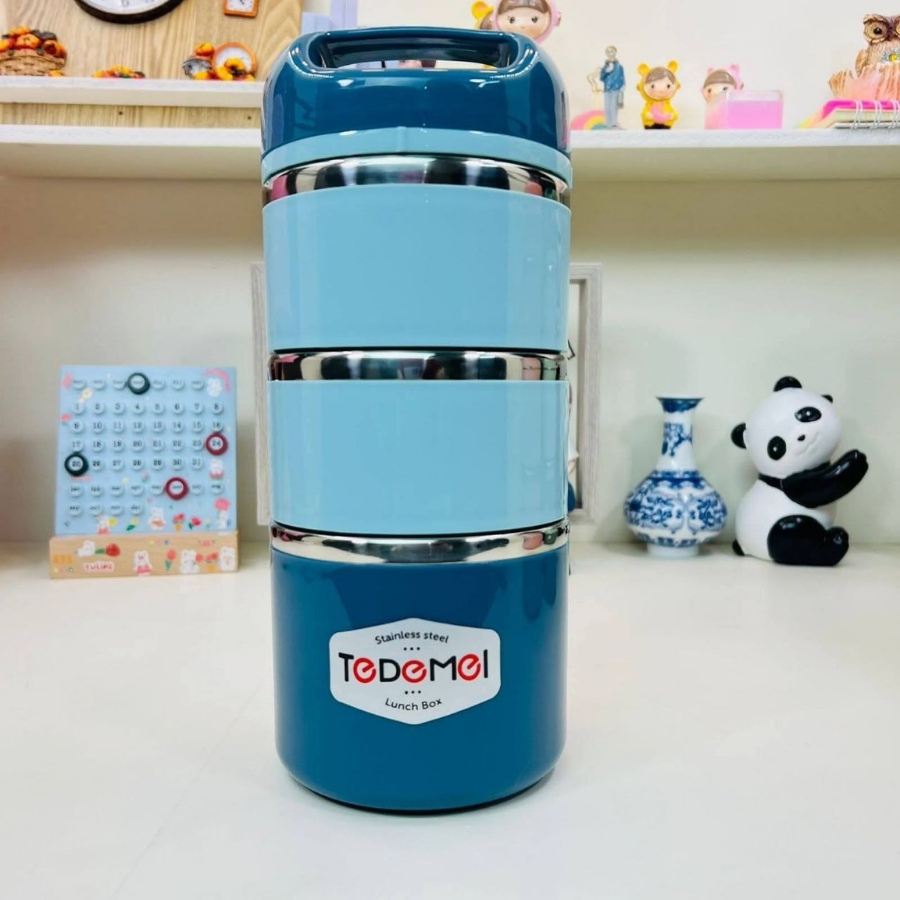 Tedemei Insulated Lunch Box Durable Office Food Container