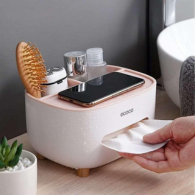 Ecoco Multifunctional Tissue Box Organizer